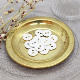 Glossy Buttons - Off-White
