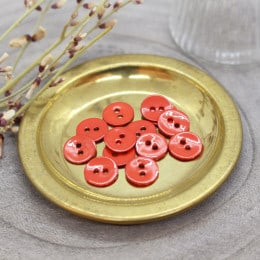 Glossy Buttons - Tangerine