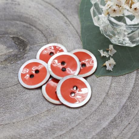 Halo Buttons - Tangerine