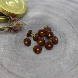 Jewel Buttons - Rust / Crispy Brownie