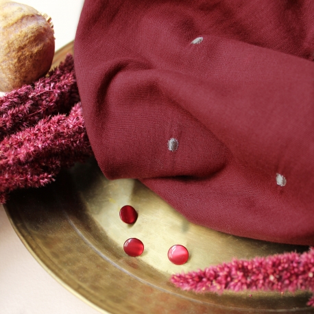 Stardust Amarante Fabric