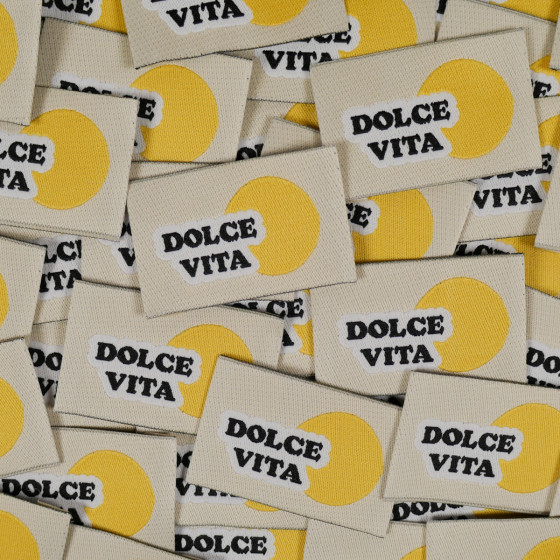 "Dolce Vita" Woven labels