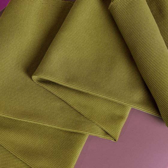 "Matcha Leaf" Ribbing Fabric