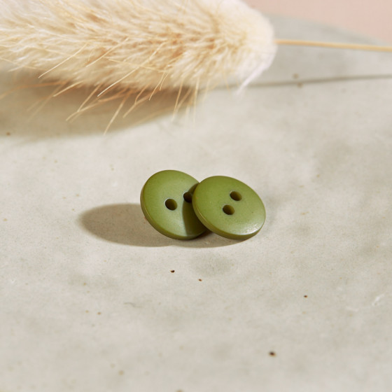 Classic Matte Buttons - Matcha Leaf