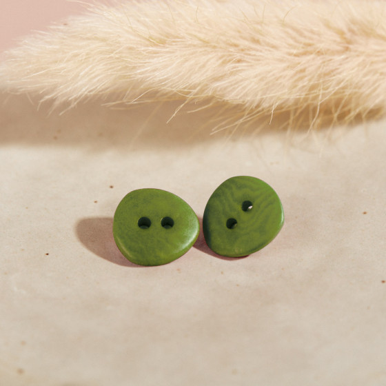 Jaipur Buttons - Matcha Leaf