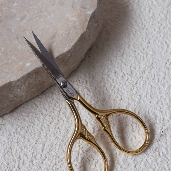 Gold embroidery scissors - 9 cm