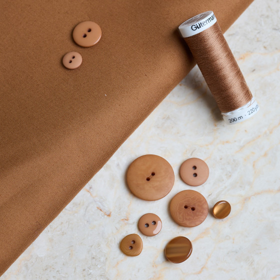 Water-Repellent Cotton Pecan Pie Fabric