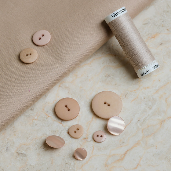 Water-Repellent Gabardine Sandy Sand Fabric