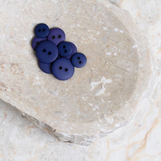 Classic Matte Buttons - Cobalt