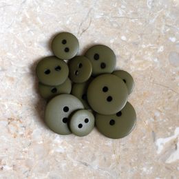 Classic Matte Buttons - Ivy Green