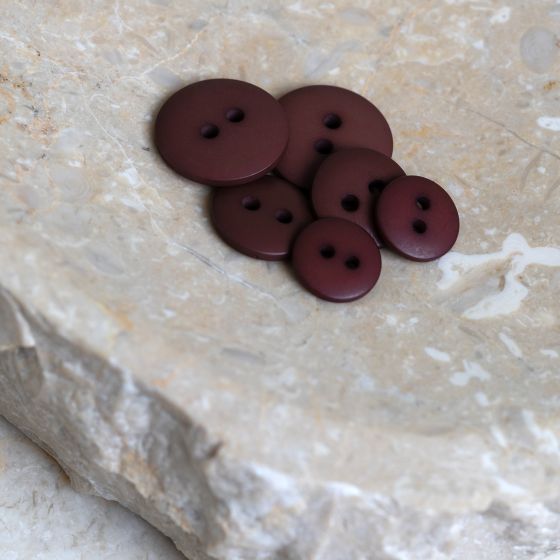 Classic Matte Buttons - Rust