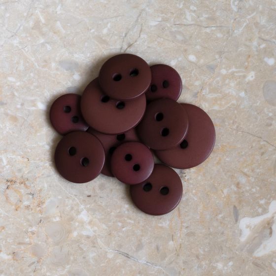 Classic Matte Buttons - Rust