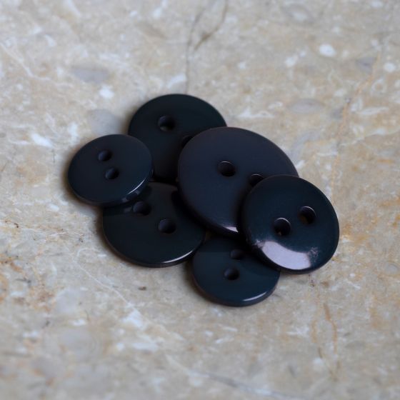 Classic Shine Buttons - Night/Deep Charcoal