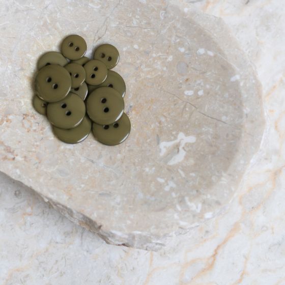 Classic Shine Buttons - Ivy Green