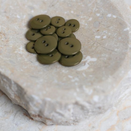 Classic Shine Buttons - Ivy Green