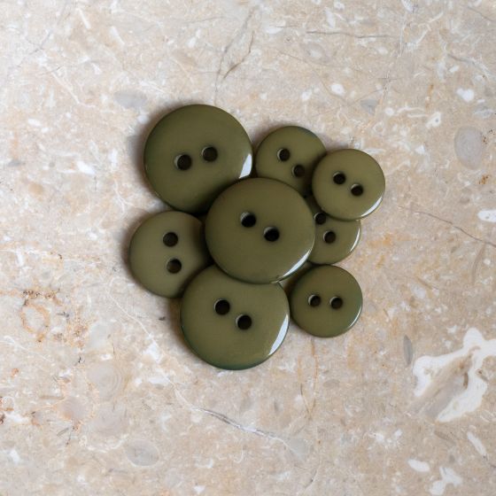 Classic Shine Buttons - Ivy Green