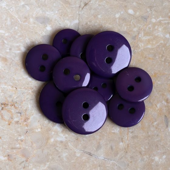 Classic Shine Buttons - Majestic Purple