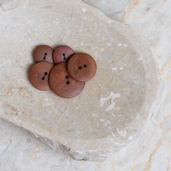 Palm Buttons - Chestnut