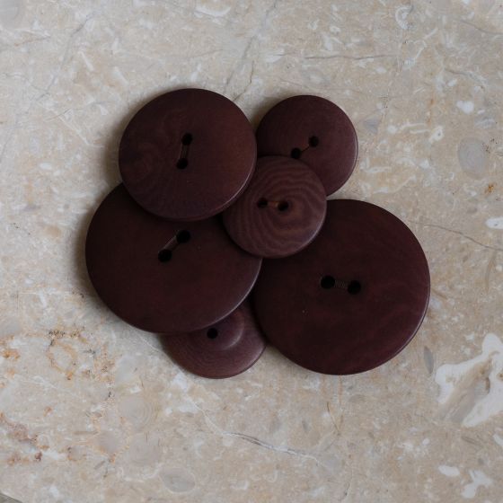 Palm Buttons - Rust / Crispy Brownie