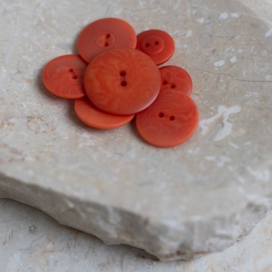 Palm Buttons - Tangerine