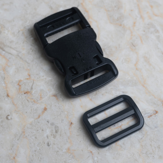 Boucles clips 30 mm - noir