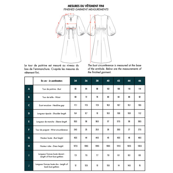 LA Robe RE_SOURCEE - Paper Sewing Pattern