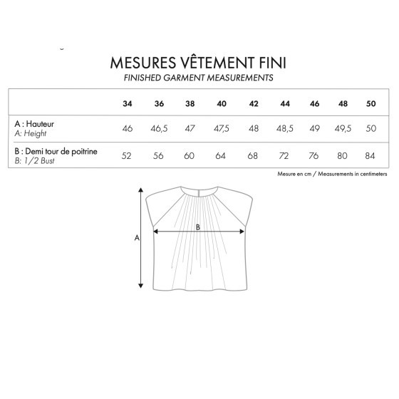 LE Top Epaulette - Paper Sewing Pattern