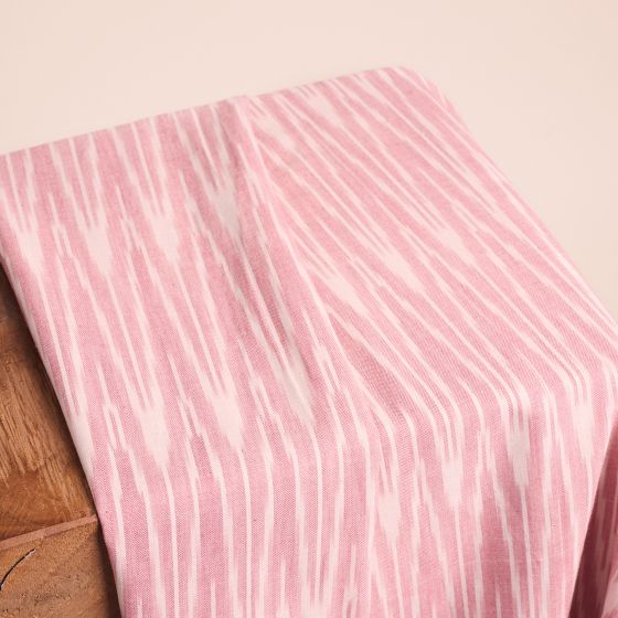 "Ikat Mani Pink" Fabric
