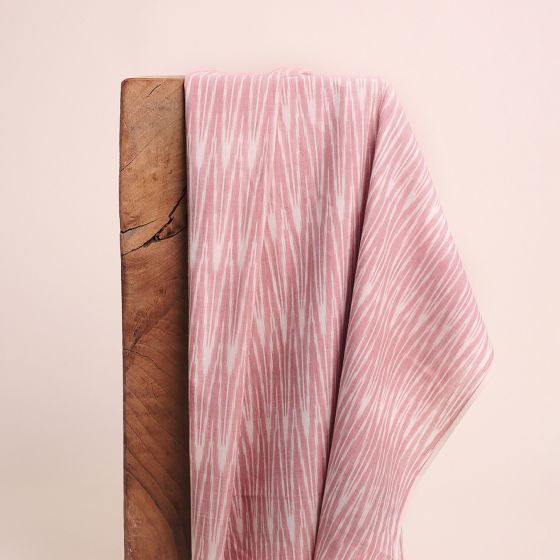 "Ikat Mani Pink" Fabric
