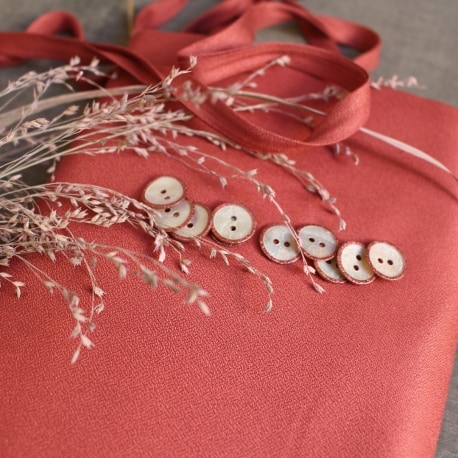 Crepe Terracotta Fabric