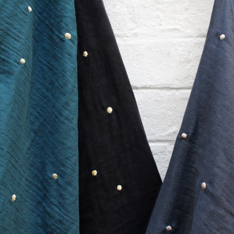 Stardust Black Fabric